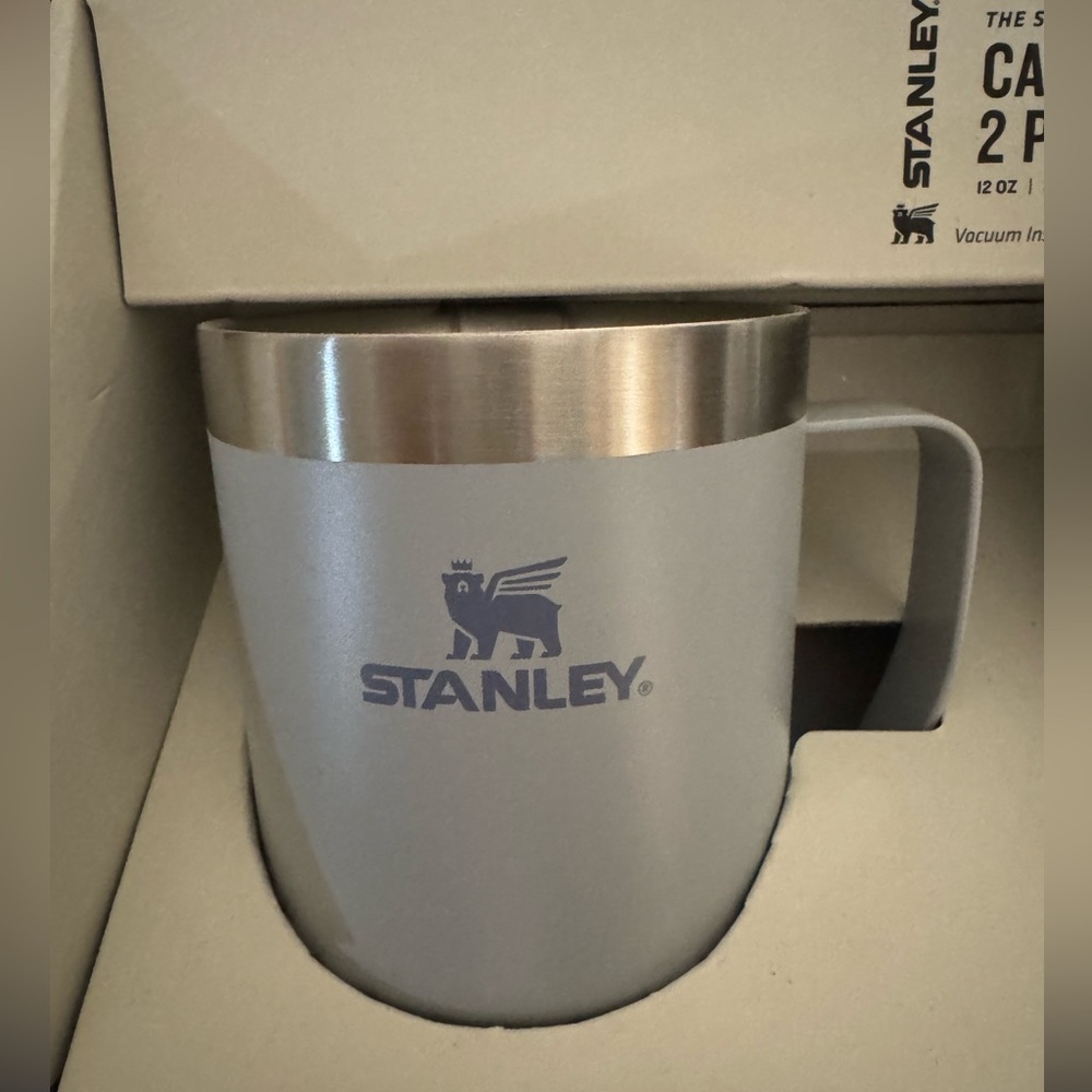 🚫SOLD🚫 Stanley Limited Edition Color 12oz Camp Mug - 2 Pack (Blue-Gray) - Picture 6 of 8